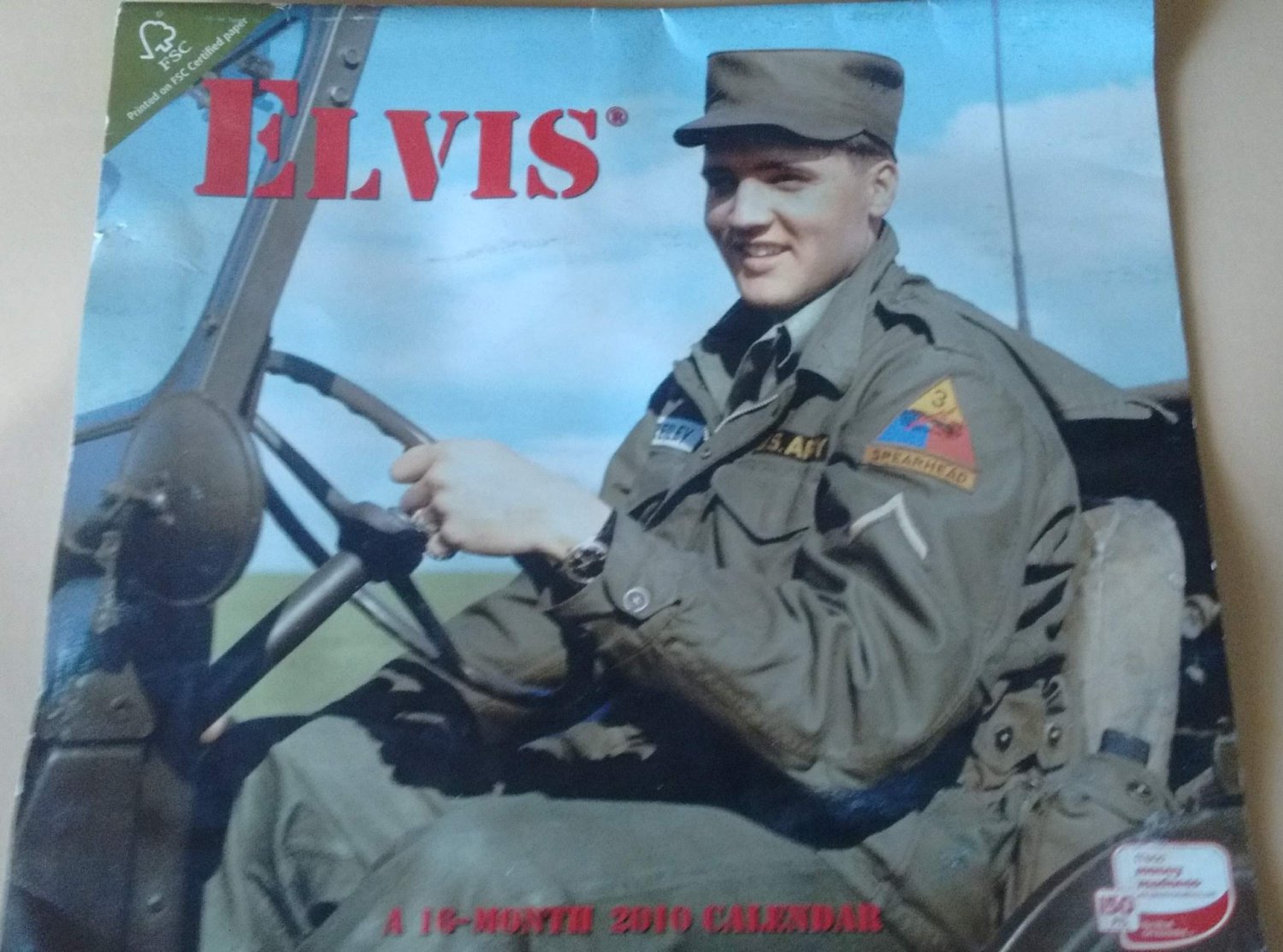 G.I. Elvis Presley 16 Month Calendar 2010 WM H220-2810