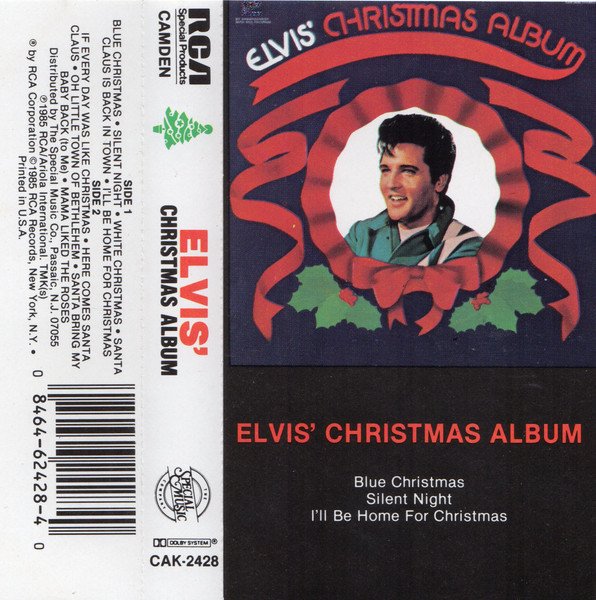 Elvis Presley &acirc;�� Elvis' Christmas Album on Cassette 1985