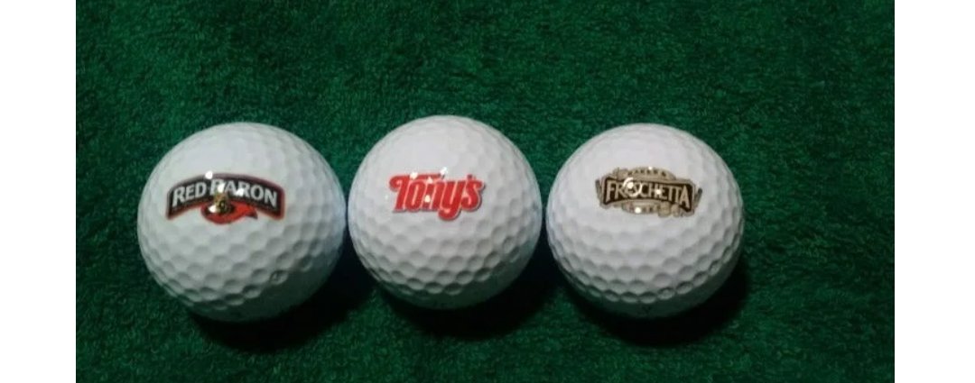 Schwans Pizza Brands Logo Spalding Top-Flite XL 3 Pack Vintage Golf Balls