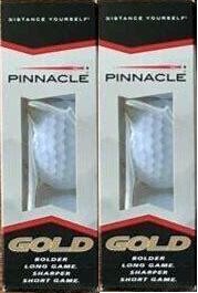 Pinnacle Gold (2) 3 Pack Sleeves (6 EA. Balls) New Older Stock, Random Logo Run Golf Balls
