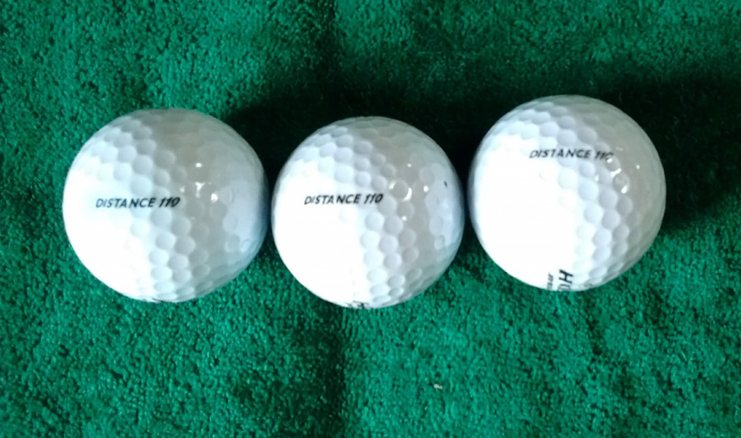 Bobby Labonte 18 Logo Dunlop DDH Distance 110, 3 Pack Vintage Golf Balls