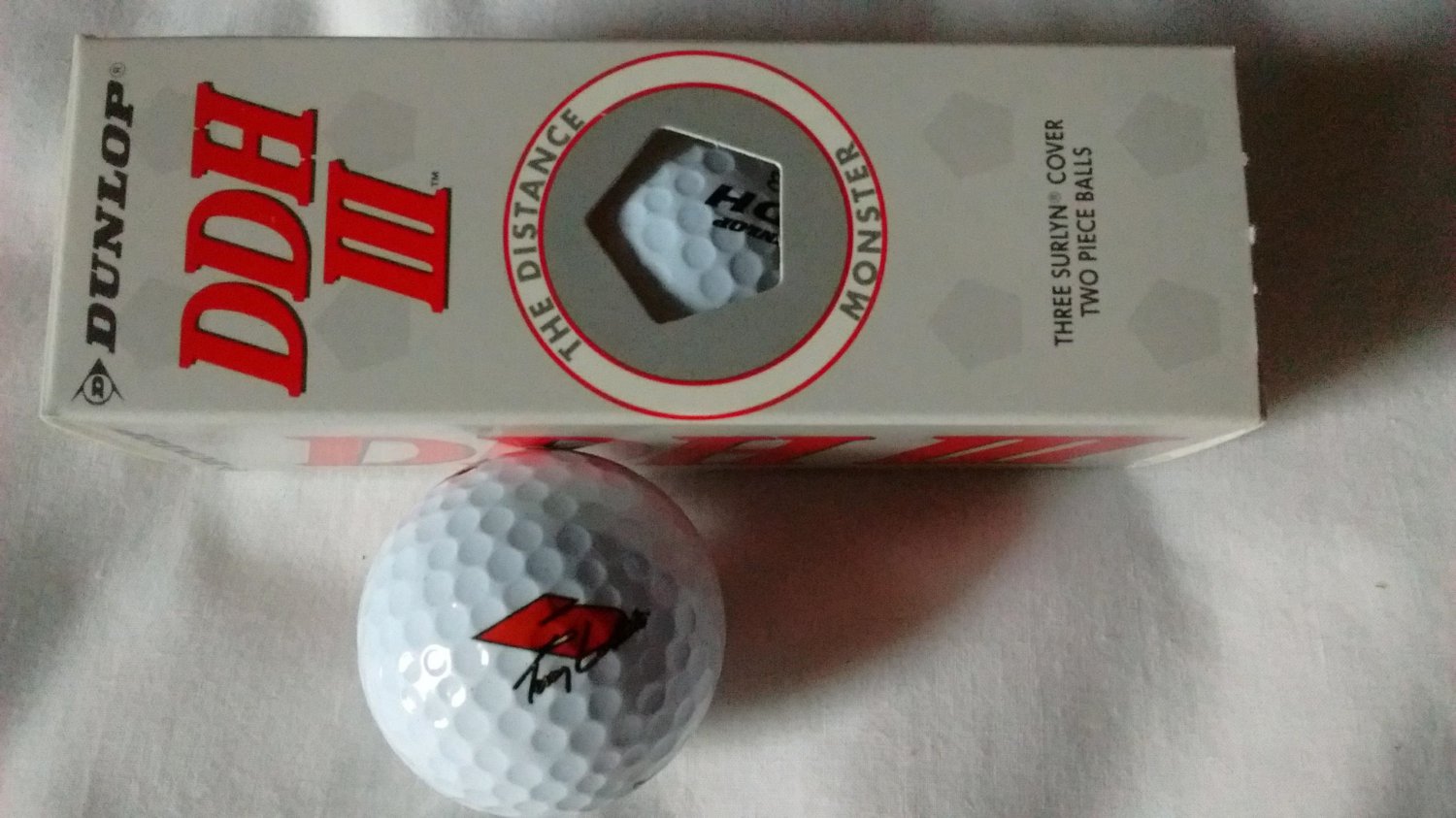 Terry Labonte 5 Logo Dunlop DDH Distance 110, 3 Pack Vintage Golf Balls