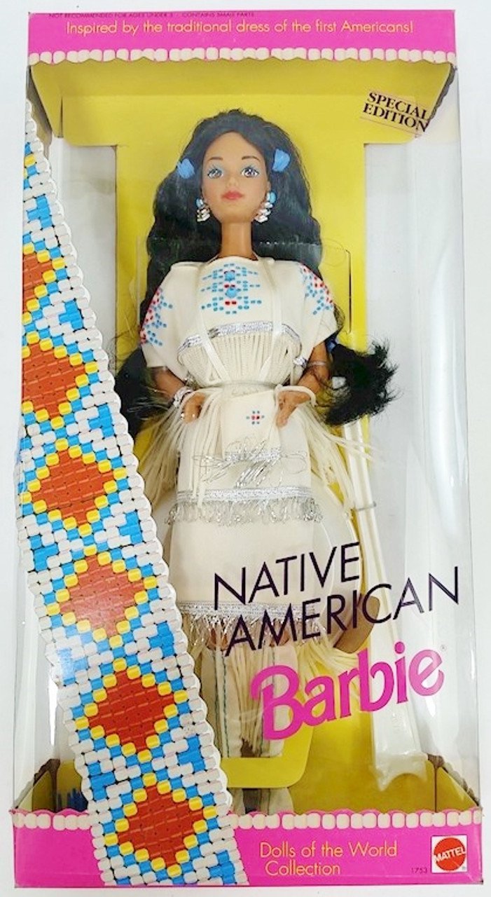 Dolls of the World Native American Barbie Doll 1992 Vintage Special Edition 01753 NIB