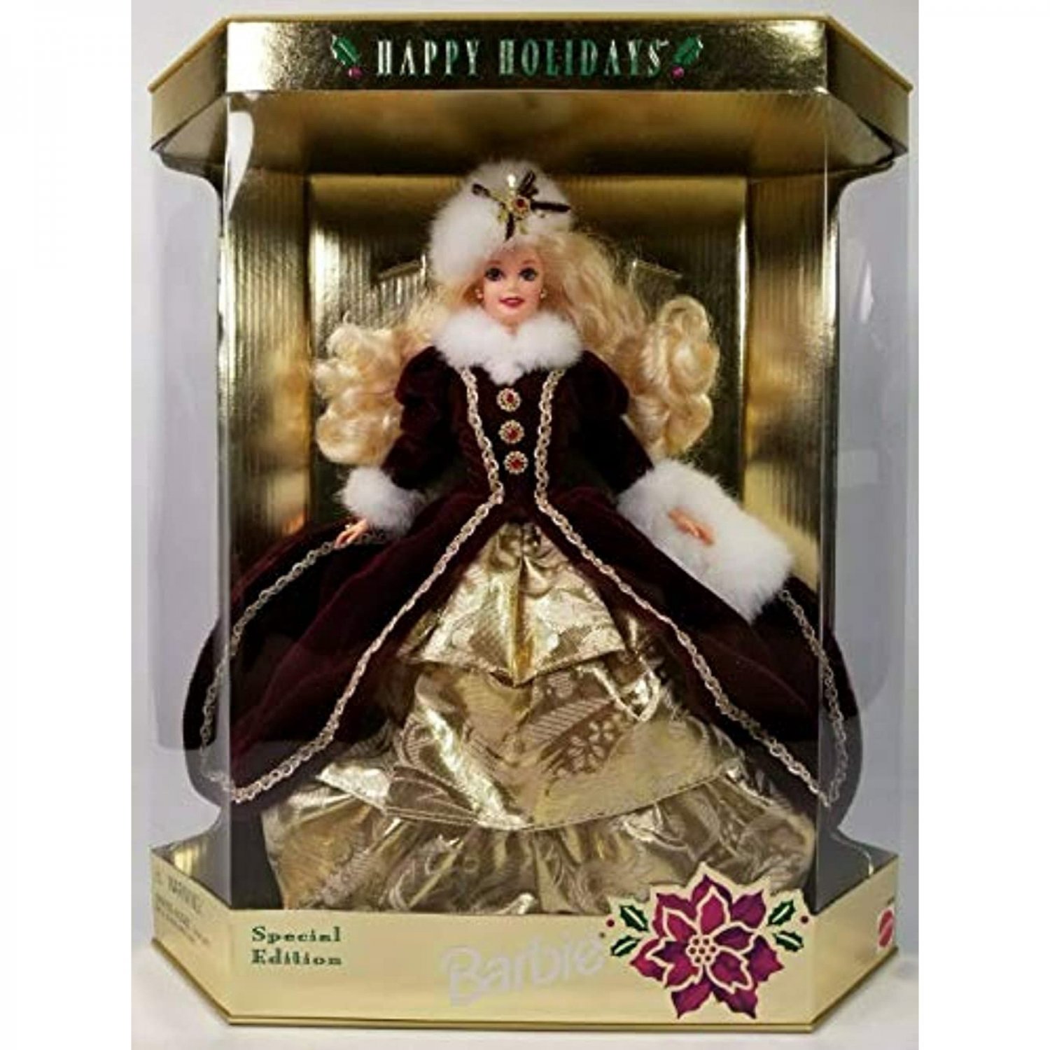 Happy Holidays Barbie Doll 1996 Vintage Special Edition 15646 NIB