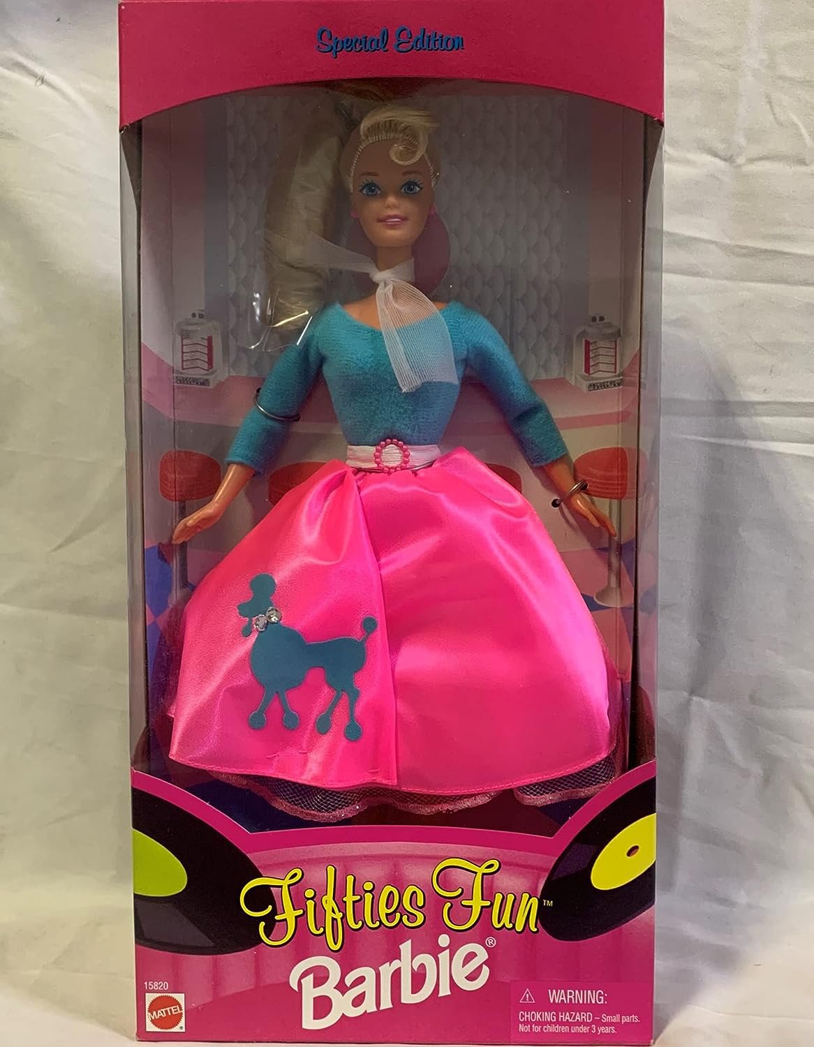Fifties Fun Blonde Sock Hop Barbie Doll 1996 Vintage Limited Edition 15820 NIB