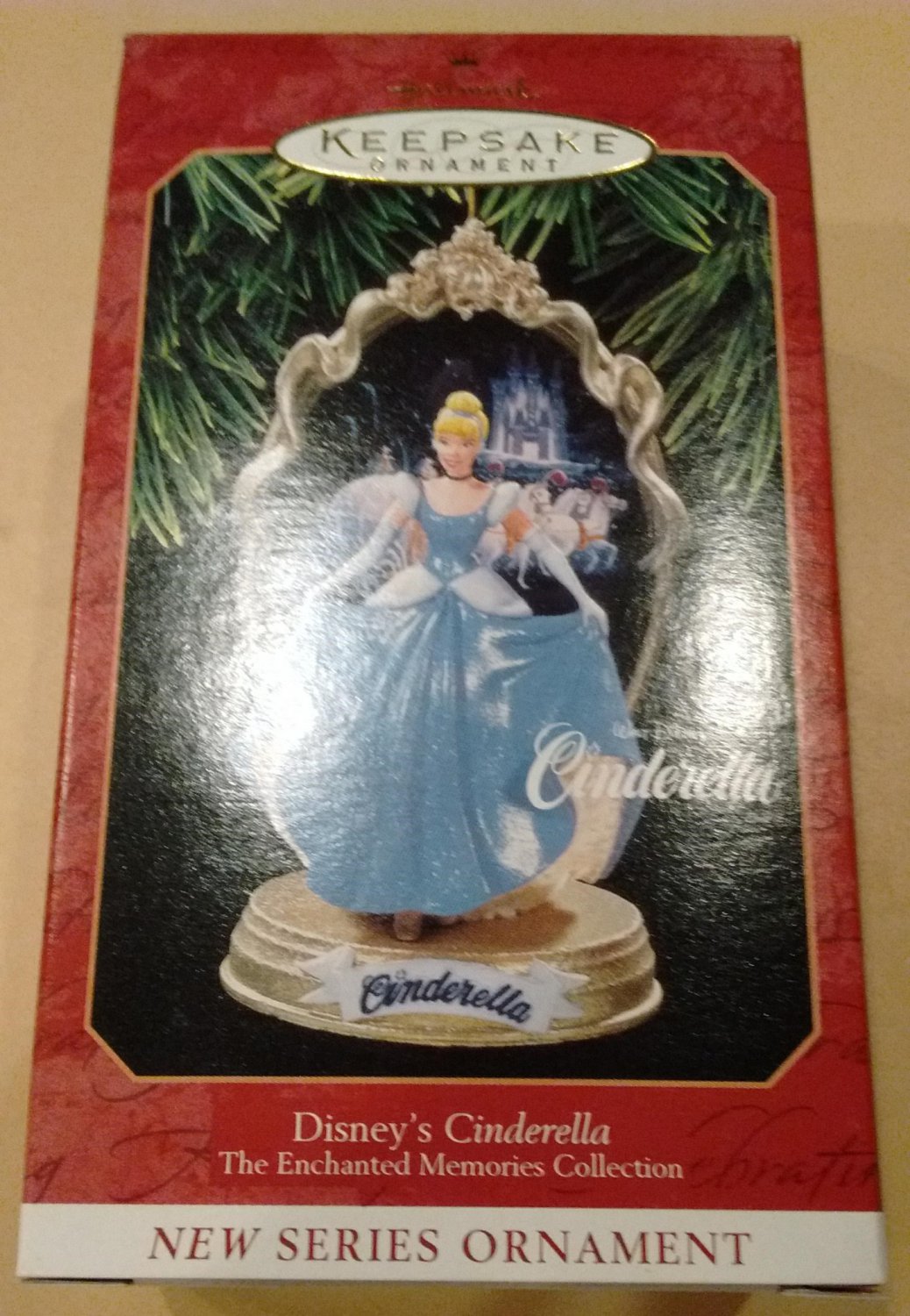 Hallmark Keepsake Ornament Disney's Cinderella 1997 Vintage 1st Enchanted Memories 41550 NIB