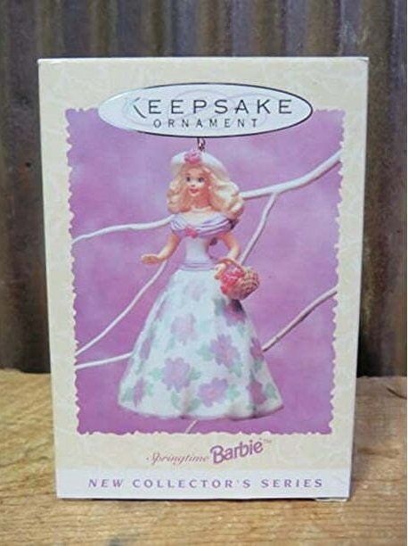 Hallmark Keepsake Ornament Springtime 1995 Vintage Easter Barbie Collectible Series 26319 NIB
