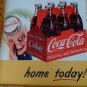 Coca-Cola "Take Some Home Today" Bottle Cap Boy Vintage Metal Sign Circa 1990's