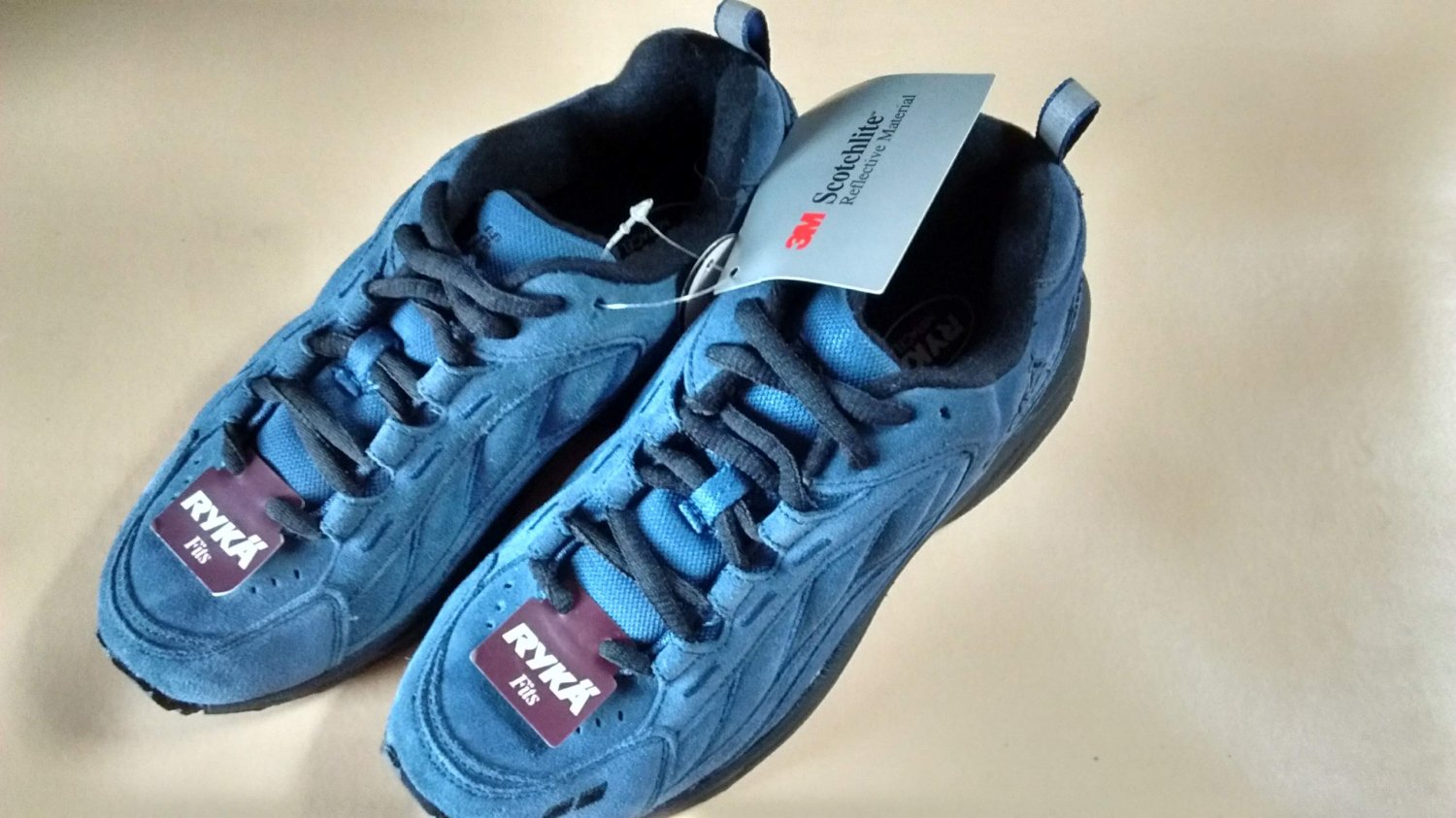 Ryka Fits Women's Blue SZ 6M Sportwalker Shoes w/3M Scotchlite Athletic Sneakers