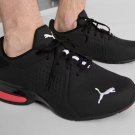 Puma Black w/White Viz Runner Men's Training Shoes Size 12D Med Fitness Sneakers Puma Black w/White Viz Runner Men's Training Shoes Size 12D Med Fitness Sneakers