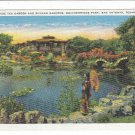 Postcard White Border Japanese Tea Garden & Sunken Gardens, Brackenridge Park