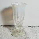 Antique Northwood Dugan Footed Twigs Vase Early 1900s 4.5" Milk Glass Top OA4A20
