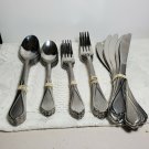.,..Gibson Silversmiths Flatware "HEATHER SAND" Pattern Stainless 39 pcs  OA2C07