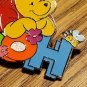 UK Disney Store Winnie The Pooh Sleeping on his Name Pin from 2003