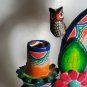 Candelabra Mexico OWLS Mexican Design 3 Candle Holder 14" H x 11" W OA2B07