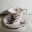 Lavender Floral Tea Cup & Saucer Elizabethan England Fine Bone China OA4A07