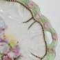 Antique Hors D'Oeuvres Appetizer Serving Plate 10" w Handles Gold Gilt OA4A17