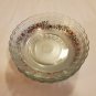 Vintage KIM Glass Soup Salad Bowls Frosted and Rose Applique Indonesia OC4B14