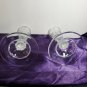 Vintage Lead Crystal Diamond Cut Candlesticks Candle Holder 6.5" H x 4" D OA3C05