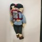 Vintage Chinese Cloth Doll with Baby Ada Lum? Tripod Mark? No tag 13" Hand Sewn?