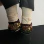 Vintage Chinese Cloth Doll with Baby Ada Lum? Tripod Mark? No tag 13" Hand Sewn?