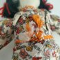 Vintage Chinese Cloth Doll with Baby Ada Lum? Tripod Mark? No tag 13" Hand Sewn?