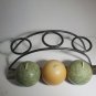 Metal Arched Candle Holder 3 Round Ball Candles Wire Candleholder OA1C12