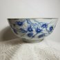 Cherry Blossom Bowl Blue Art w Gold Trim Petals China 6" Dia. Butterflies OA3C02