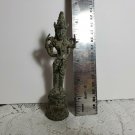 Vintage Brass Statue Lord Shiva Shankar No Trishul Version 5" with Patina OA4B05