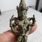 Vintage Brass Statue Lord Shiva Shankar No Trishul Version 5" with Patina OA4B05
