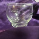 Vintage Round Shot Glass Wheat or Olive Pattern Etching 2" H x 2" Diam OA4C13