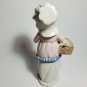 Torralba Spain Figurine Girl Standing Holding Flowers Porcelain 7 1/2" H OC4A05