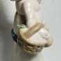 Torralba Spain Figurine Girl Standing Holding Flowers Porcelain 7 1/2" H OC4A05