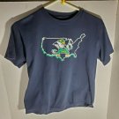 Youth Boys Notre Dame Fighting Irish Champion Brand Tee Shirt Sz 10/12 USA Black