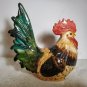 Ceramic Rooster Hen Pair Figurines 7.5" High Country Farm Decor Chips OA3B06