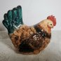 Ceramic Rooster Hen Pair Figurines 7.5" High Country Farm Decor Chips OA3B06