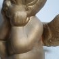 Trio Cute Ceramic Cherubs 6 1/2" Tall Bronze Color Table Top Decoration OA4B08