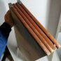 Very Vintage Japanese Byobu 4 Panel Folding Table Top Screen 34" T 49" W OB4C01