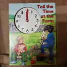 Tell the Time at The Farm Board Book with Clock 1996 Stephanie Ryder England