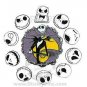 Disney Pin Nightmare Before Christmas Jack Rotating Heads Expressions Spinner