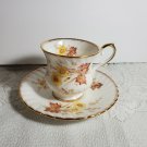 Autumn Floral Tea Cup & Saucer Elizabethan England Fine Bone China OA4A09