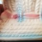 Vintage Relpo Rare Mold Number Ceramic Bootie Pink Ribbon MIJ Samson Imp OA2A09