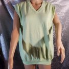 Brooks Brothers 346 Supima Cotton V Neck Green Sweater Vest Men's Large OC3B08