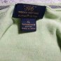 Brooks Brothers 346 Supima Cotton V Neck Green Sweater Vest Men's Large OC3B08
