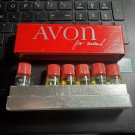 Very Vintage Glass Sample Set Avon for Men! 5 Fragrances 1/8 oz each  OA2B10