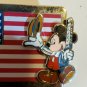 Layer Pin Mickey Mouse American Flag Hats Off Convention Delegate 15 STRIPES