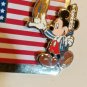 Layer Pin Mickey Mouse American Flag Hats Off Convention Delegate 15 STRIPES