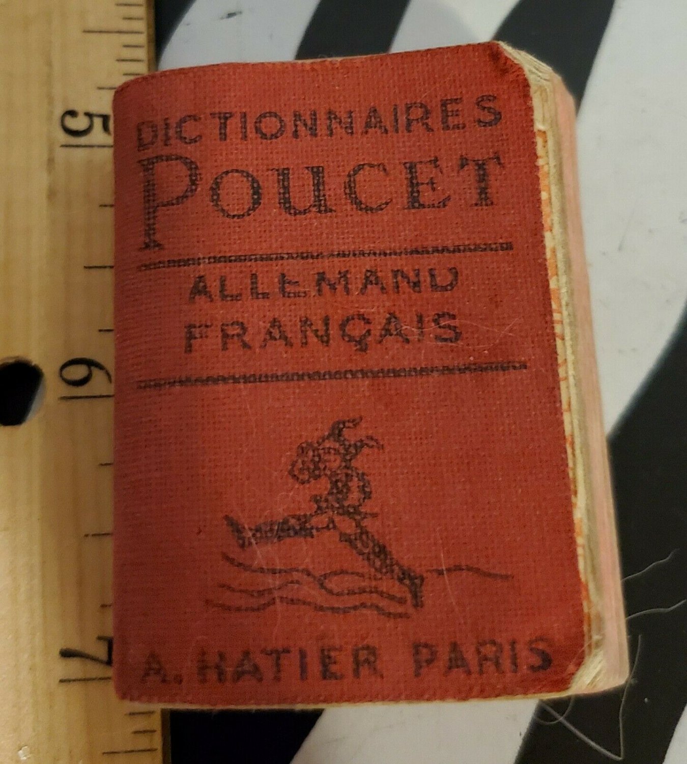Antique Book Collection POUCET Miniature Allemand Francais German French OA2A14