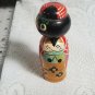 Vintage Nesting Geisha Kokeshi Bobble Head 3 pc NESTING Dolls! Japan OA4B19