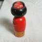 Vintage Nesting Geisha Kokeshi Bobble Head 3 pc NESTING Dolls! Japan OA4B19